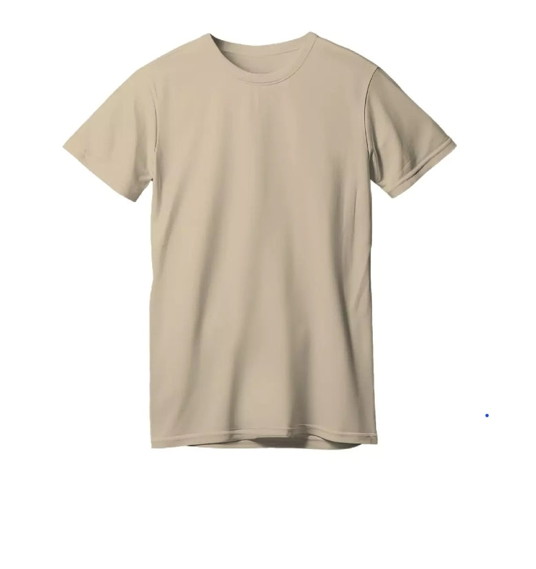 Light brown blank t-shirt