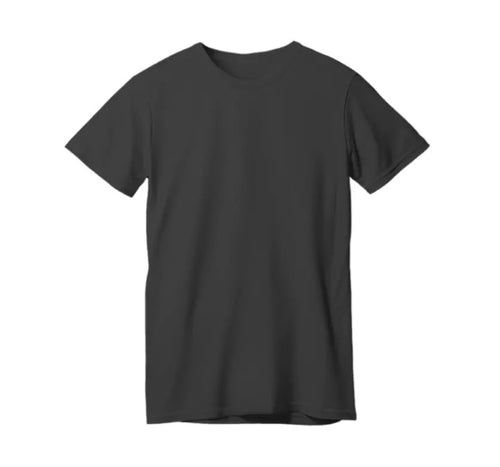 Charcoal black blank t-shirt
