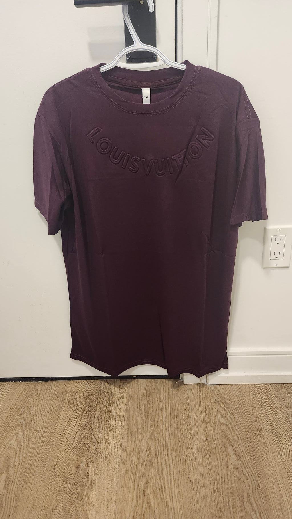 Embossed purple LV