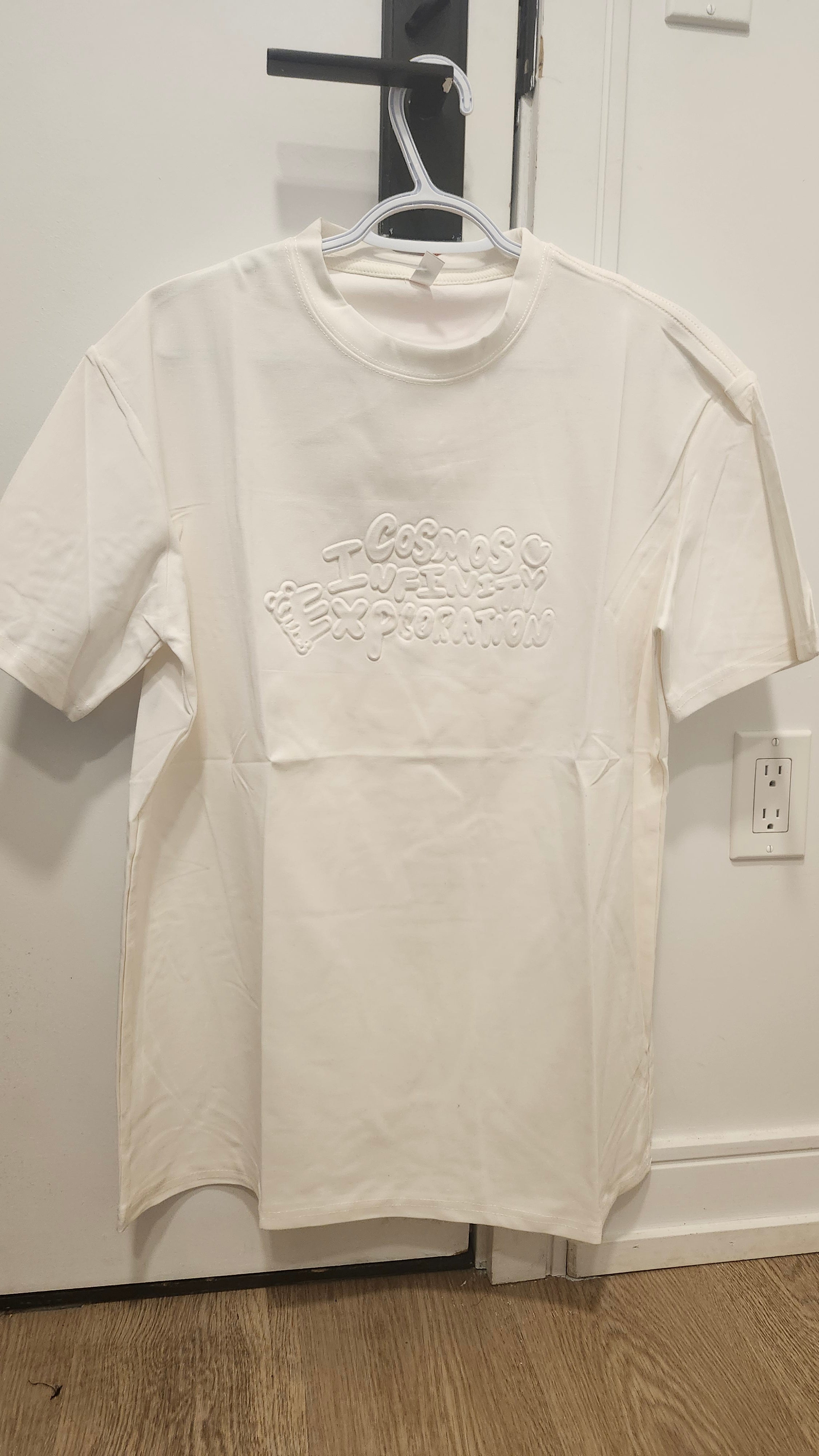 Embossed off white