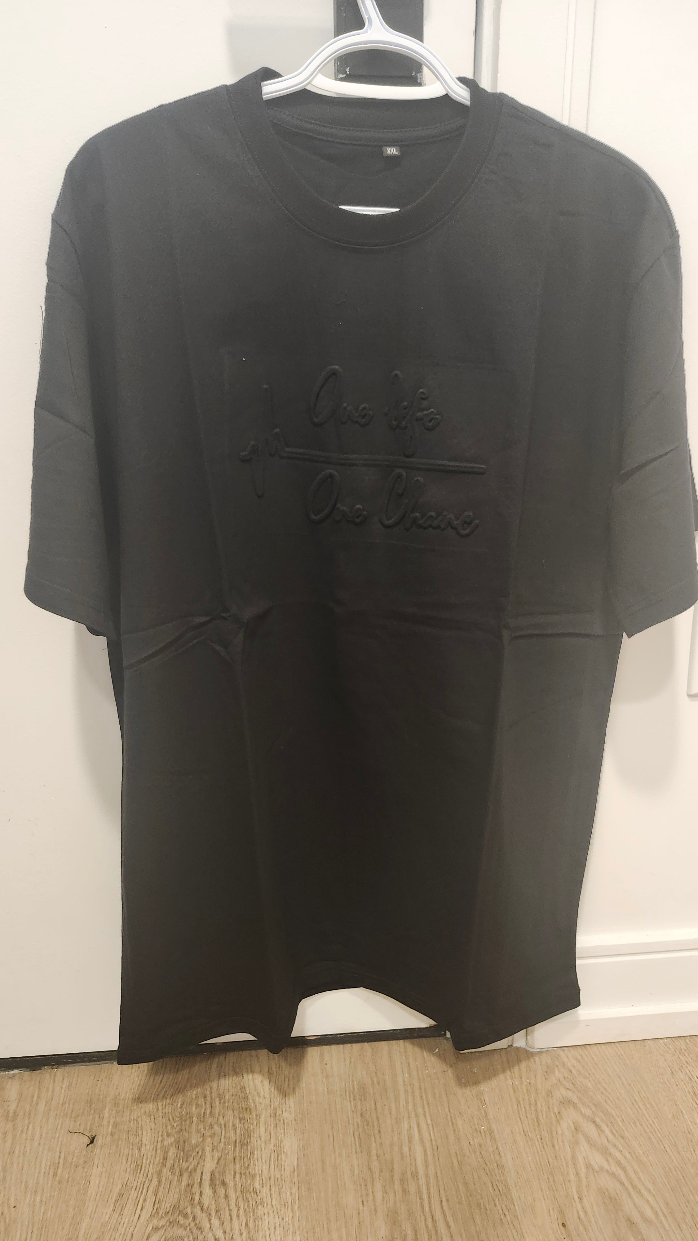 Embossed black one life (thick)